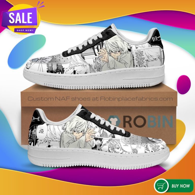 Near Air Force Sneakers Death Note Anime NAF Shoes