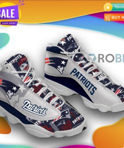 New England Patriots Football Team Air Jordan 13 Shoes