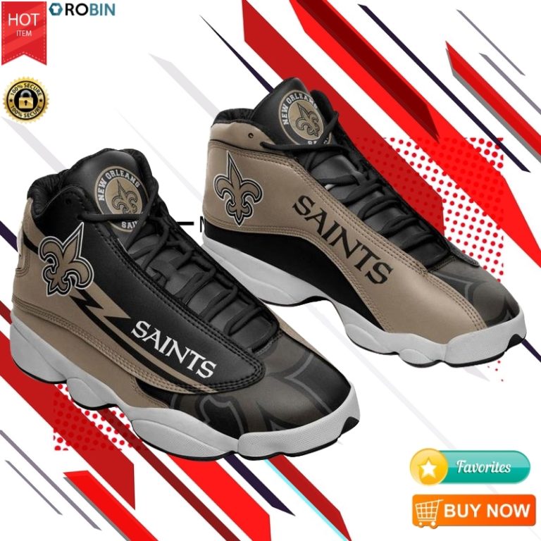New Orleans Saints Football Team Sneakers Jordan 13 Shoes