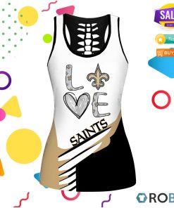 New Orleans Saints Love Hollow Tanktop & Legging Set