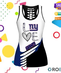New York Giants Love Hollow Tanktop & Legging Set New York Giants Love Hollow Tanktop & Legging Set
