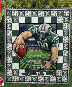 New York Jets Football Quilt Blanket