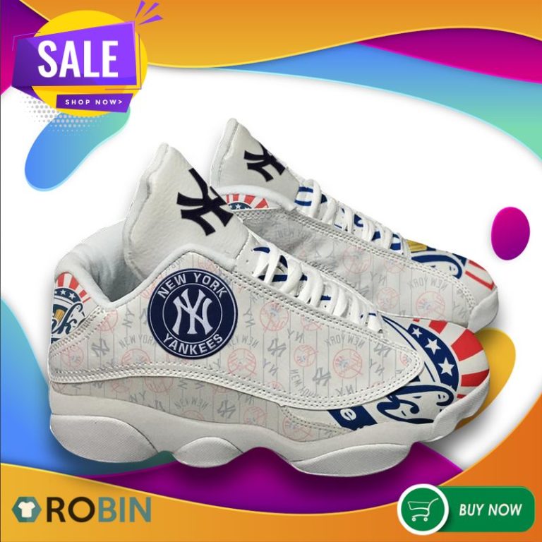 New York Yankees Baseball Team Air Jordan 13 Sneakers,
