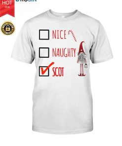 Nice Naughty Scot Christmas T Shirt