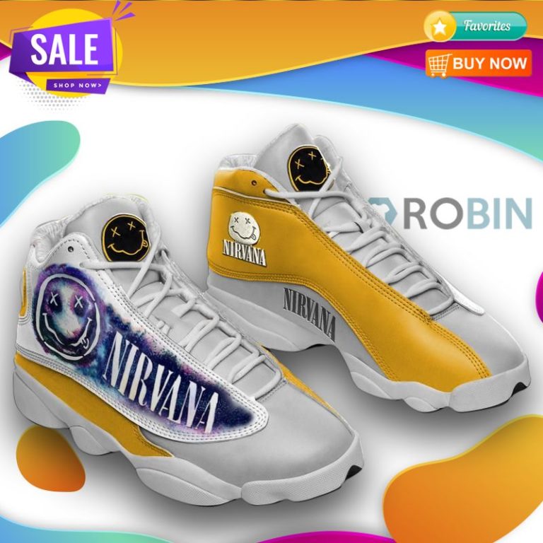 Nirvana Air Jordan 13 Shoes Music Team Sneakers