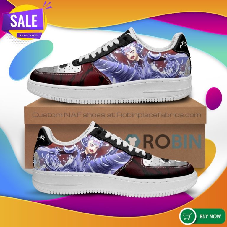 Noelle Silva Air Force Sneakers Black Bull Knight Black Clover Anime NAF Shoes