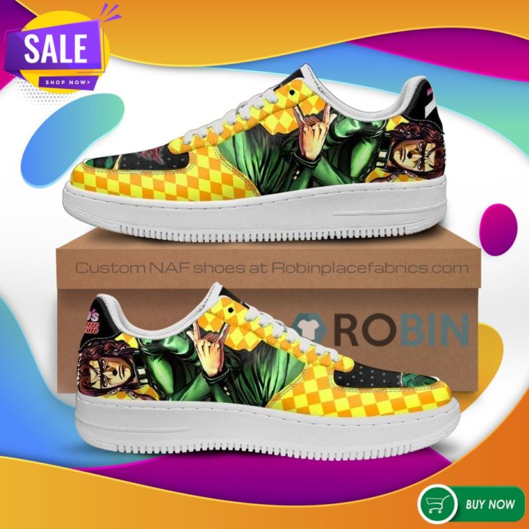 Noriaki Kakyoin Air Force Sneakers JoJo Anime NAF Shoes