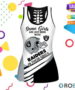 Oakland Raiders In Souls Some Girls Hollow Tanktop & Legging Set Oakland Raiders In Souls Some Girls Hollow Tanktop & Legging Set
