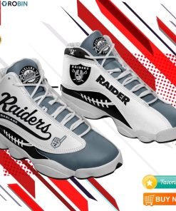 Oakland Raiders Sneakers Football Team Sneakers Jordan 13 Shoes Oakland Raiders Sneakers Football Team Sneakers Jordan 13 Shoes