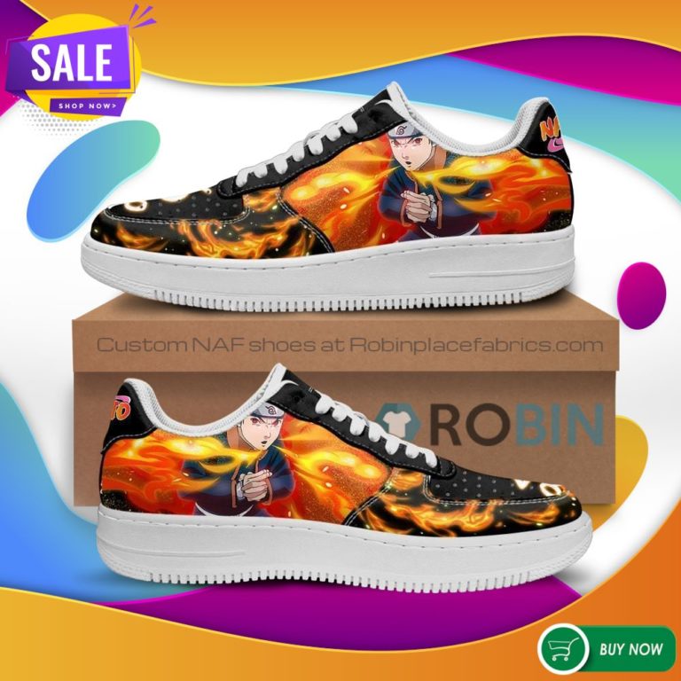 Obito Air Force Sneakers Custom Naruto Anime NAF Shoes Leather