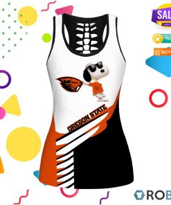 Oregon State Beavers Snoopy Hollow Tanktop & Legging Set