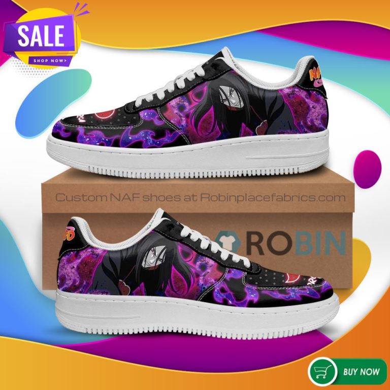 Orochimaru Air Force Sneakers Custom Naruto Anime NAF Shoes Leather