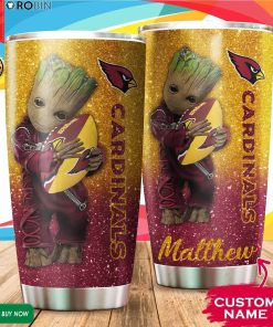 Personalized Baby Groot Hug Arizona Cardinals 20oz Tumbler Personalized Baby Groot Hug Arizona Cardinals 20oz Tumbler