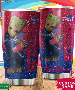 Personalized Baby Groot Hug Buffalo Bills 20oz Tumbler