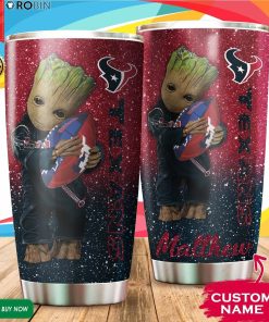 Personalized Baby Groot Hug Houston Texans 20oz Tumbler Personalized Baby Groot Hug Houston Texans 20oz Tumbler