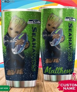 Personalized Baby Groot Hug Seattle Seahawks 20oz Tumbler Personalized Baby Groot Hug Seattle Seahawks 20oz Tumbler