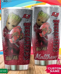 Personalized Baby Groot Hug Tampa Bay Buccaneers 20oz Tumbler