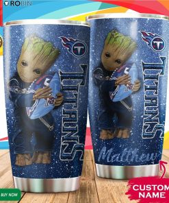 Personalized Baby Groot Hug Tennessee Titans 20oz Tumbler