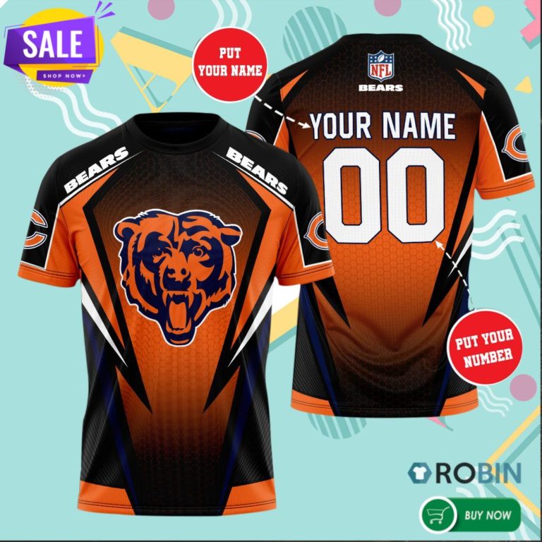 Personalized Chicago Bears 3D All Over Print T Shirt