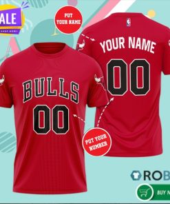 Personalized Chicago Bulls Basketball 3D All Over Print T Shirt Personalized Chicago Bulls Basketball 3D All Over Print T Shirt