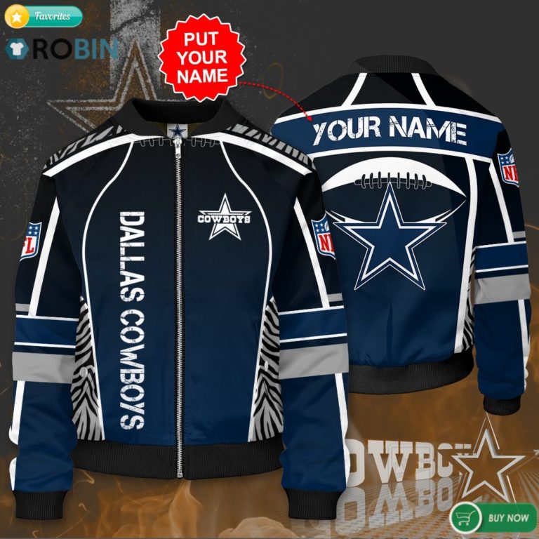 Personalized Dallas Cowboys Football Bomber Jacket 3D