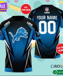 Personalized Detroit Lions 3D All Over Print T Shirt