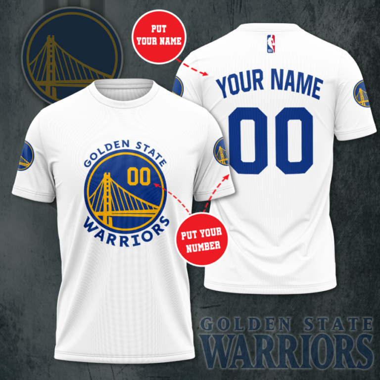Personalized Golden State Warriors 3D All Over Print T Shirt