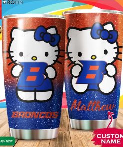 Personalized Hello Kitty Hug Boise State Broncos 20oz Tumbler Personalized Hello Kitty Hug Boise State Broncos 20oz Tumbler