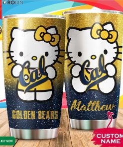 Personalized Hello Kitty Hug California Golden Bears 20oz Tumbler Personalized Hello Kitty Hug California Golden Bears 20oz Tumbler