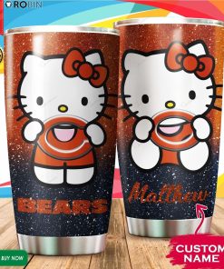 Personalized Hello Kitty Hug Chicago Bears 20oz Tumbler