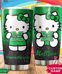 Personalized Hello Kitty Hug Marshall Thundering Herd 20oz Tumbler Personalized Hello Kitty Hug Marshall Thundering Herd 20oz Tumbler