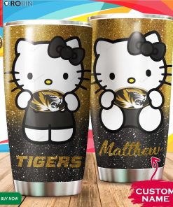 Personalized Hello Kitty Hug Missouri Tigers 20oz Tumbler Personalized Hello Kitty Hug Missouri Tigers 20oz Tumbler