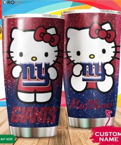 Personalized Hello Kitty Hug New York Giants 20oz Tumbler