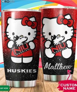 Personalized Hello Kitty Hug Northern Illinois Huskies 20oz Tumbler Personalized Hello Kitty Hug Northern Illinois Huskies 20oz Tumbler
