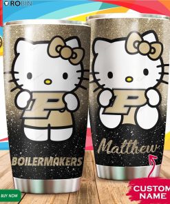 Personalized Hello Kitty Hug Purdue Boilermakers 20oz Tumbler Personalized Hello Kitty Hug Purdue Boilermakers 20oz Tumbler