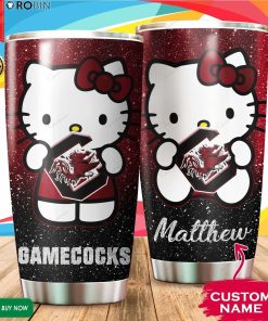Personalized Hello Kitty Hug South Carolina Gamecocks 20oz Tumbler Personalized Hello Kitty Hug South Carolina Gamecocks 20oz Tumbler