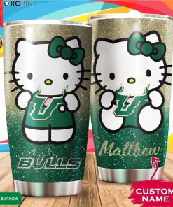 Personalized Hello Kitty Hug South Florida Bulls 20oz Tumbler