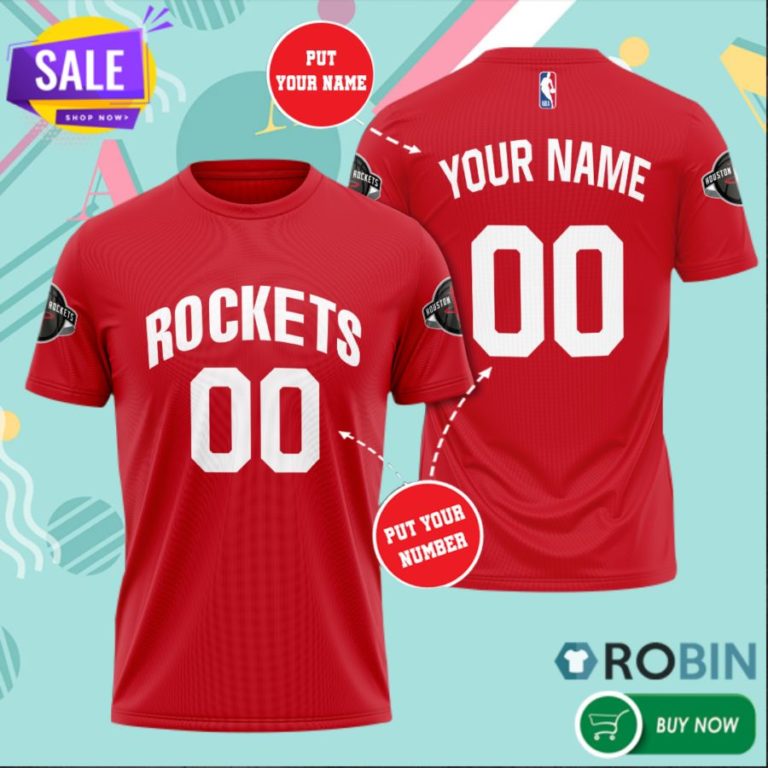 Personalized Houston Rockets 3D All Over Print T Shirt