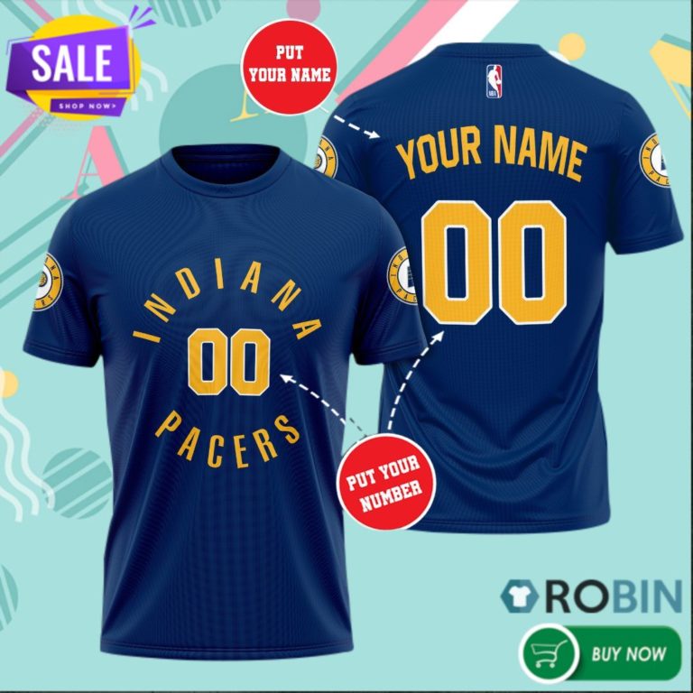 Personalized Indiana Pacers Basketball 3D All Over Print T Shirt
