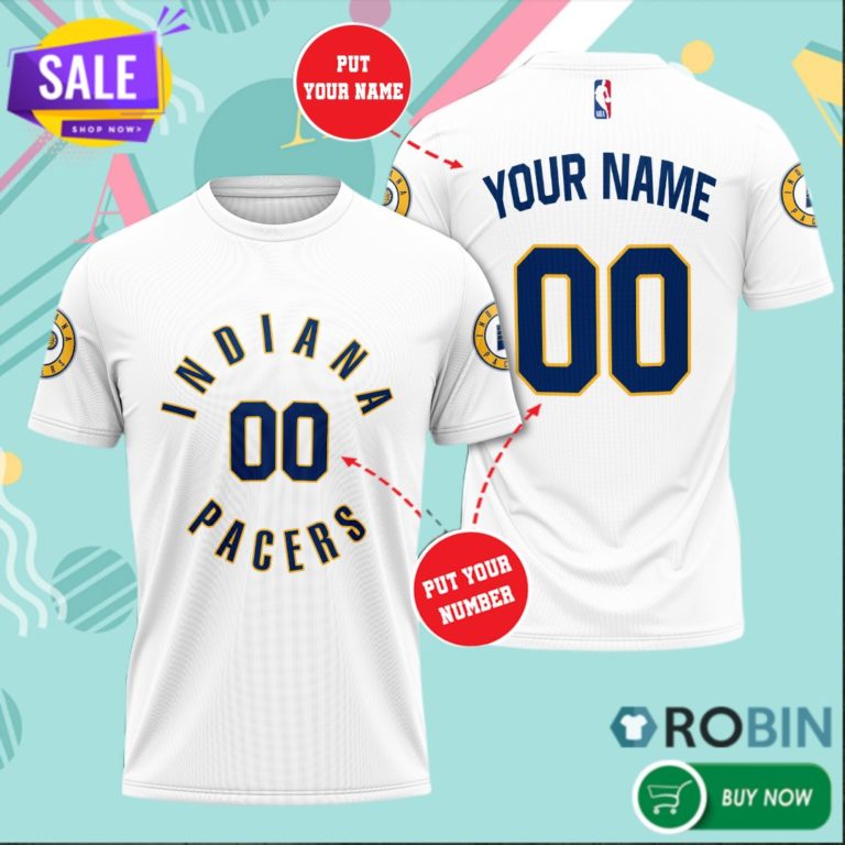 Personalized Indiana Pacers Basketball Team 3D All Over Print T Shirt