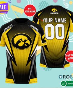 Personalized Iowa Hawkeyes 3D All Over Print T Shirt Personalized Iowa Hawkeyes 3D All Over Print T Shirt