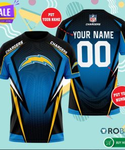 Personalized Los Angeles Chargers 3D All Over Print T Shirt Personalized Los Angeles Chargers 3D All Over Print T Shirt