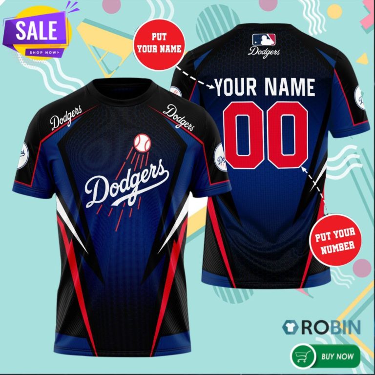 Personalized Los Angeles Dodgers 3D All Over Print T Shirt