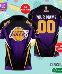 Personalized Los Angeles Lakers 3D All Over Print T Shirt