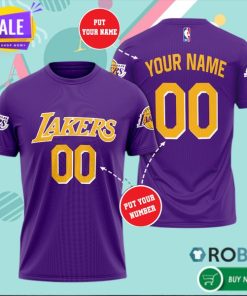 Personalized Los Angeles Lakers 3D All Over Print T Shirt
