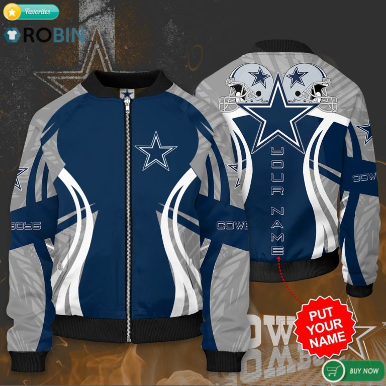 Personalized NFL Dallas Cowboys Football Bomber Jacket 3D