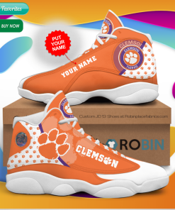 Personalized Name Clemson Tigers Football Jordan 13 Sneakers – Custom JD13 Shoes Personalized Name Clemson Tigers Football Jordan 13 Sneakers – Custom JD13 Shoes