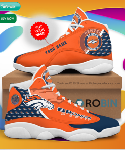 Personalized Name Denver Broncos Jordan 13 Sneakers – Custom JD13 Shoes Personalized Name Denver Broncos Jordan 13 Sneakers – Custom JD13 Shoes