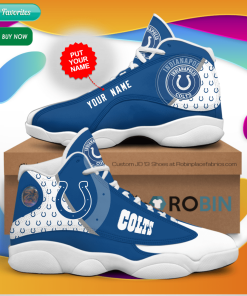 Personalized Name Indianapolis Colts Jordan 13 Sneakers – Custom JD13 Shoes