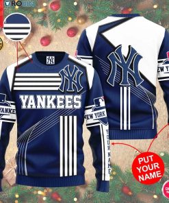 Personalized Name Mlb New York Yankees 3D Print Wool Sweater Personalized Name Mlb New York Yankees 3D Print Wool Sweater